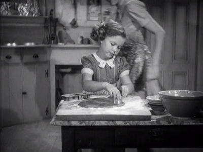 Shirley making cookies