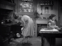 Shirley making cookies