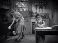Shirley making cookies