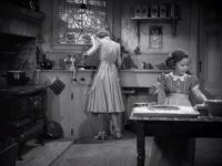 Shirley making cookies