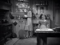 Shirley making cookies