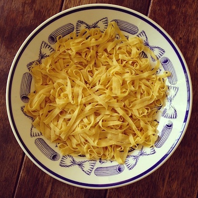 macarrão feito em casa