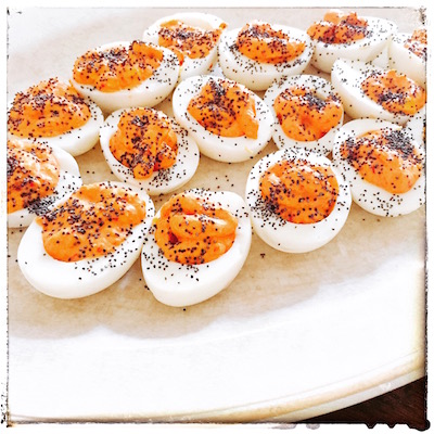 spicy deviled eggs