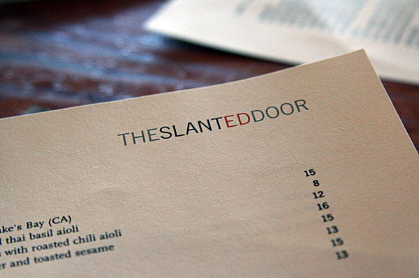 the slanted door